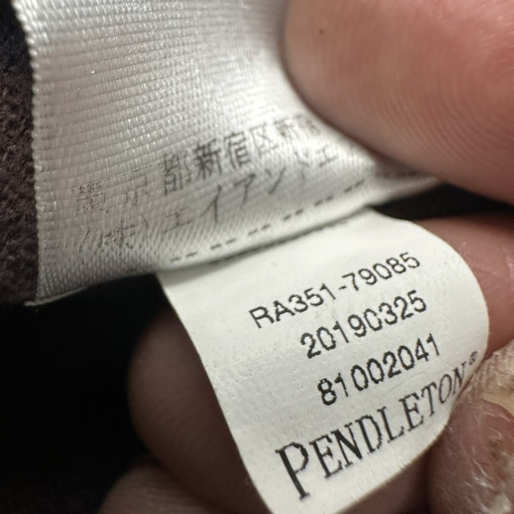 Pendleton Mason Shadow Plaid Flannel Cotton Shirt Mens XXL Blue Brown 2XL - Picture 8 of 10